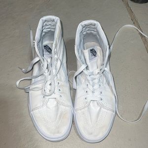 White Hightop Vans